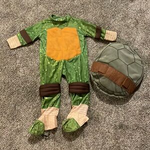 Kids Green Turtle Costume